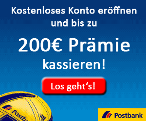 Postbank 200 Euro prämie
