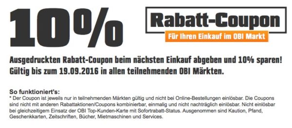 Obi Gutschein Ausdrucken