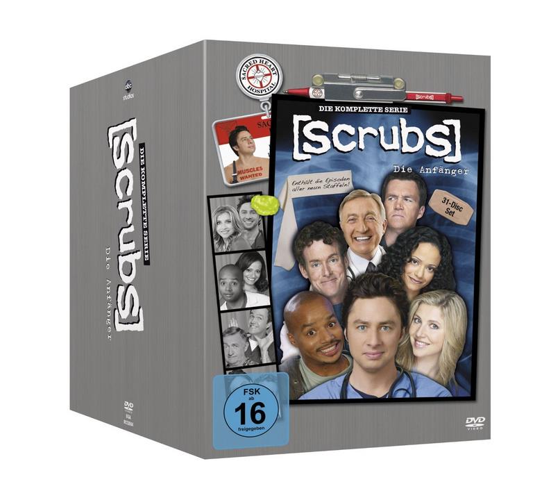 Scrubs: Die Anfänger - Die komplette Serie auf DVD für 35,99€ (statt 60€)