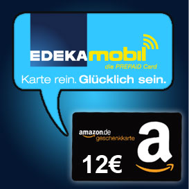 Bonus-Deal: 12€ Amazon.de Gutschein für EDEKA Prepaid SIM