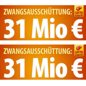 *Schnell* Lotto Zwangsausschüttung: Tipp24 mit 50% Rabatt + Tierheim-Sonderaktionen + 6 Felder für 1€