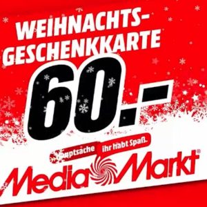 60€ Geschenkkarte für 50€ bei Media Markt