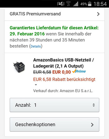 amazon-usb-netzteil-prime-gratis