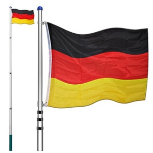 Fahnenmast (6,3m) mit Deutschland-Flagge ab 15,95€ (statt 25€)