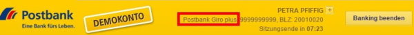 postbank headerleiste onlinebanking