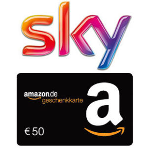 *Knaller* Sky Starter + 2 Pakete (Sport / Cinema / Bundesliga) für 19,99€ + 50€ Amazon.de-Gutschein* + 0€ Aktivierungsgebühr (statt 59€)