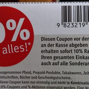 Rossmann 10% auf alles