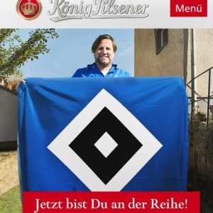 GRATIS 5 Liter Bierfass König Pilsener für HSV Fans 😀⚽