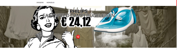 top12 - z.B. ein Dampfbügeleisen von Philips