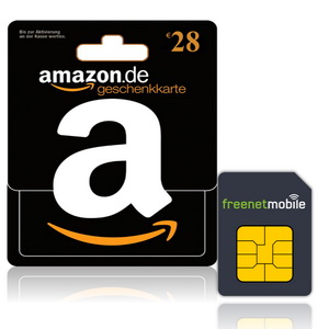 *TOP* 28€ Amazon.de Gutschein für 3,90€ durch freenetmobile SIM