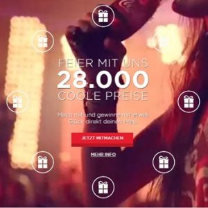 Coca Cola Party: 28.000 Preise - 10€ Spotify, 5€ Amazon, Kino, Popsocket