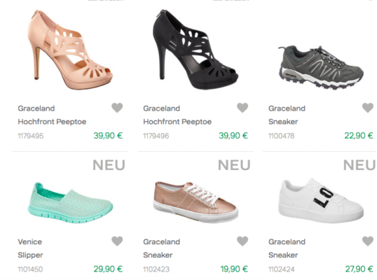 Kundschaft Angebote Zuerst Billiger Sortendesign Deichmann srQdCthx