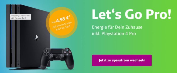 sparstrom mit playstation pro 1tb Playstation 4 Pro als mögliches Extra beim Wechsel zu Sparstrom