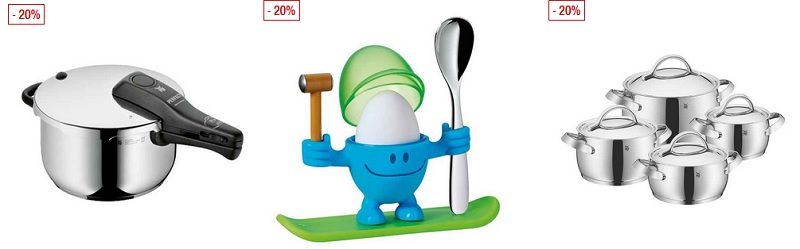 WMF Sale mit 20% Rabatt auf Töpfe, Besteck, Küchenartikel und mehr ... WMF Sale mit 20% Rabatt auf Töpfe, Besteck, Küchenartikel und mehr ...