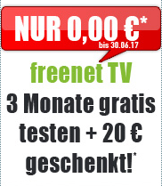 DVB-T2 HD Freenet TV 3 Monate gratis testen + 20€ geschenkt