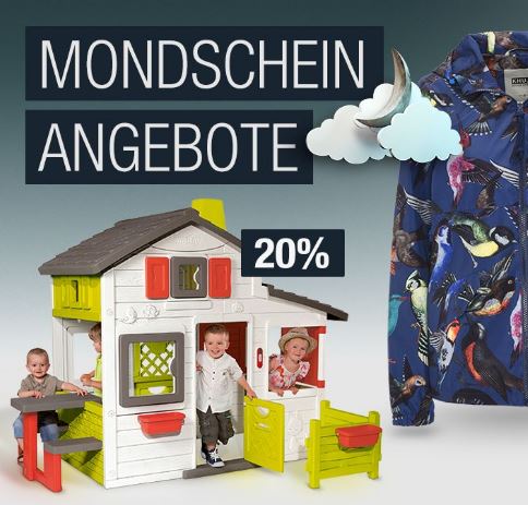 Entwurf | Galeria Kaufhof Mondscheinangebote bis 8 Uhr: 20% auf Outdoorspielzeug (Nerf, Super Soaker), Sportcaps, Barbie, Haushaltswaren u.v.m.