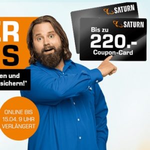 Saturn: Bis zu 220€ Gutschein sichern bei der Oster-Bonus Aktion