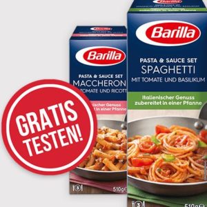 Barilla Pasta & Sauce Set GRATIS TESTEN