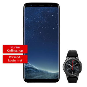 *Knaller* Galaxy S8 (Plus) + Gear S3 mit 50€ Ersparnis + effektiv GRATIS: Telekom/Vodafone Allnet-Flat + 2GB (+ GRATIS Ladestation + 32GB microSD!)