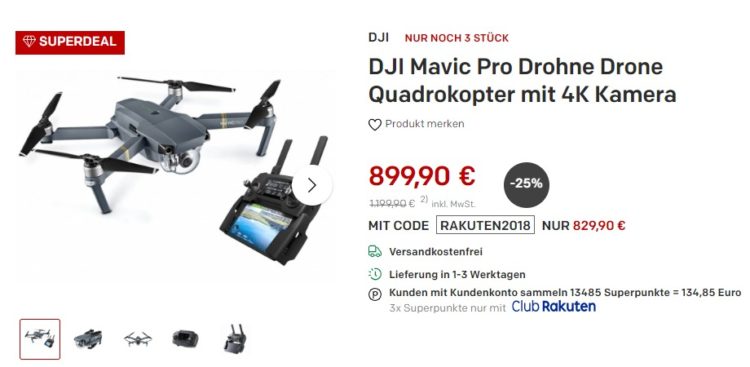 DJI Mavic Pro rakuten Club