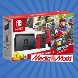 Gewinnspiel: Nintendo Switch in rot inkl. Super Mario Odyssey gewinnen