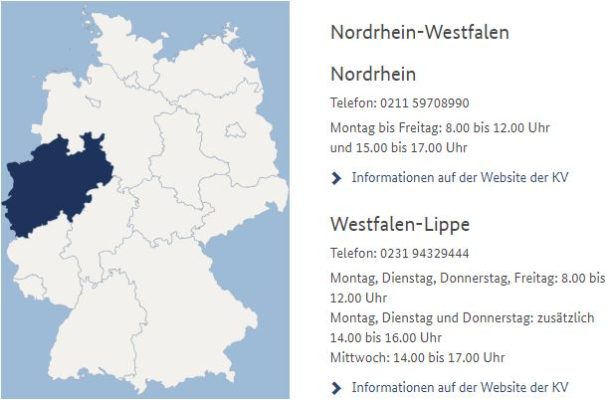 NRW Terminservicestelle