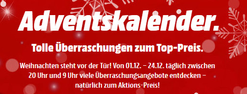 Media Markt Adventskalender Tür 10 - z.B. BlackBerry 