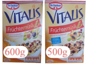 Dr. Oetker Vitalis Fruechtemuesli