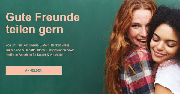 eBay Newsletter Anmeldung