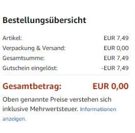 *SCHNELL* Amazon Gutscheinfehler: 10€ Rabatt ohne Mindestbestellwert!
