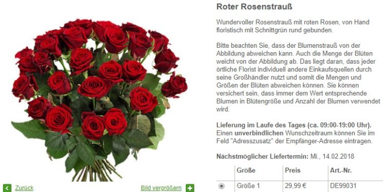 FloraPrima Last Minute Rosen