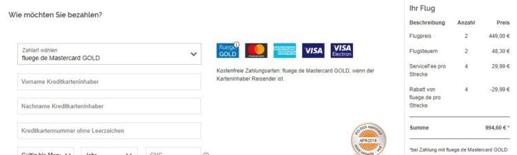 Fluege.de MasterCard