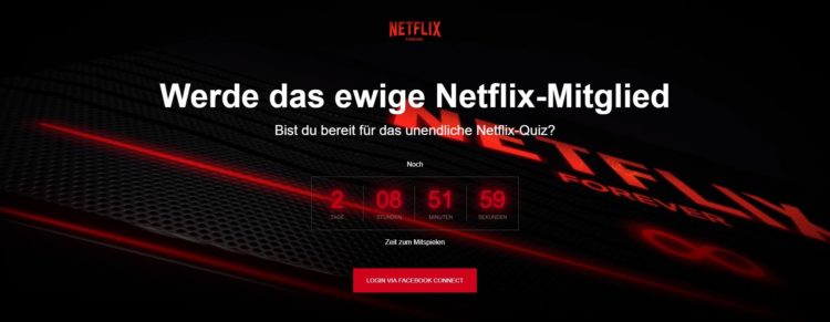 Netflix Forever Webseite