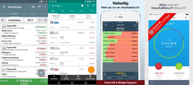 Haushaltsbuch Apps