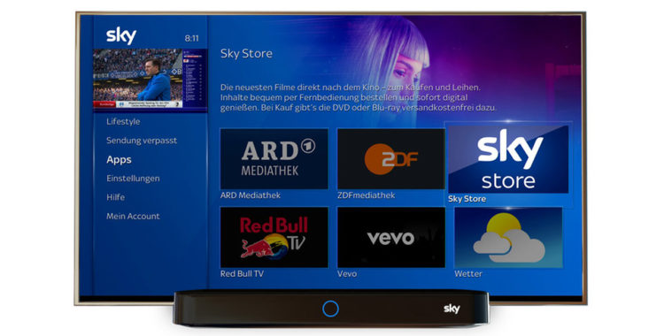 Sky Q Apps_Bereich