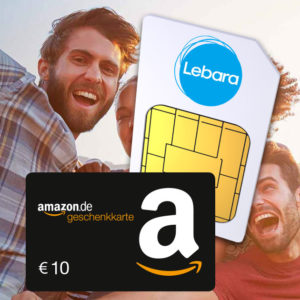 Lebara Prepaid-Karte für 4,99€ + 10€ BestChoice-/Amazon.de-Gutschein