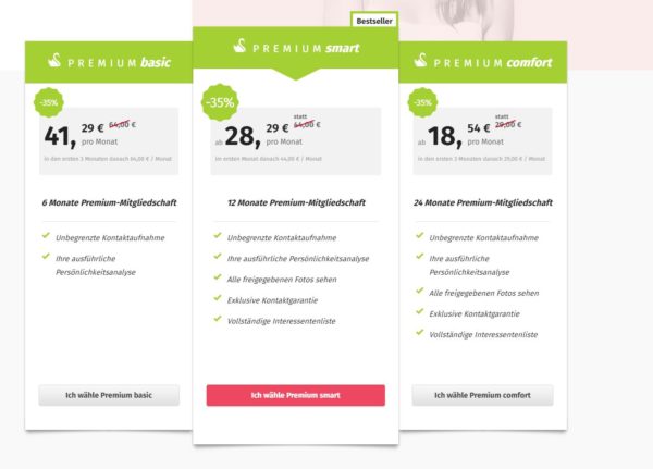 Partnervermittlung preisvergleich