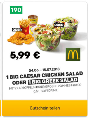 Coupons mcdonalds deutschland