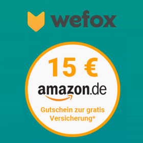 GRATIS: 12 Monate Haftpflichtversicherung + 15€ Amazon.de Gutschein