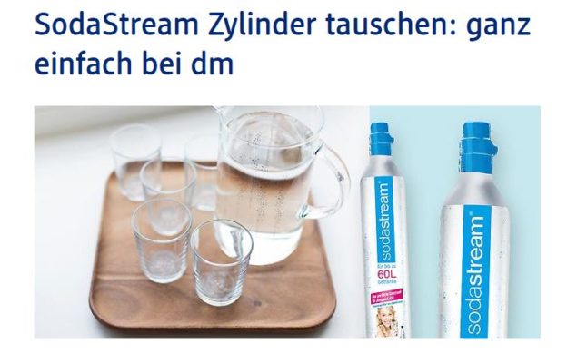 Sodastream Zylinder Bei Dm Nur Noch Fur 6 95