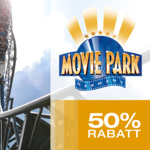 Tagestickets für den Movie Park mit 50% Rabatt