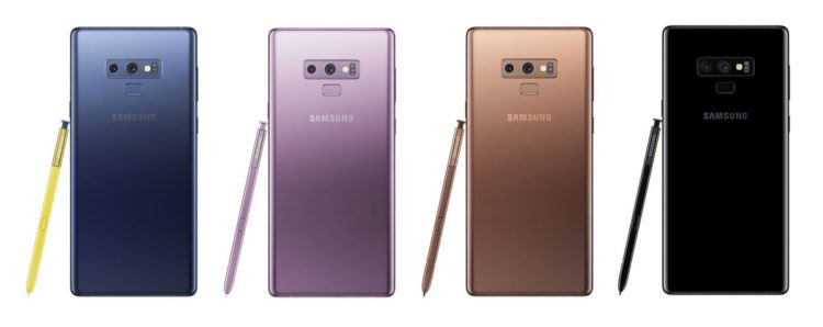 Note 9 Farben