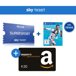 20€ Bonus für FIFA 19 (PS4) + Sky Supersport Ticket für 59,99€ *nur bis 30.09.*