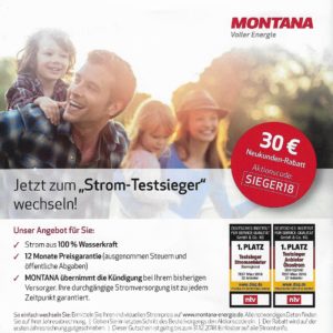 *30€ bei Stromwechsel* zum MONTANA