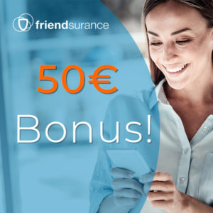 Friendsurance: 50€ Amazon.de/BestChoice Gutschein für Schadensfrei-Bonus