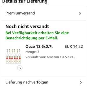 6 mal Ouzo 12 0.7l  Preisfehler