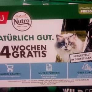 1 Monat gratis testen: Nutro Hundefutter / Katzenfutter bis 75€