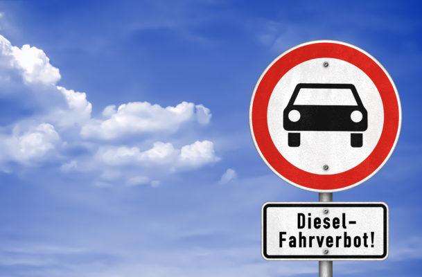 Diesel Fahrverbot - Verkehrszeichen