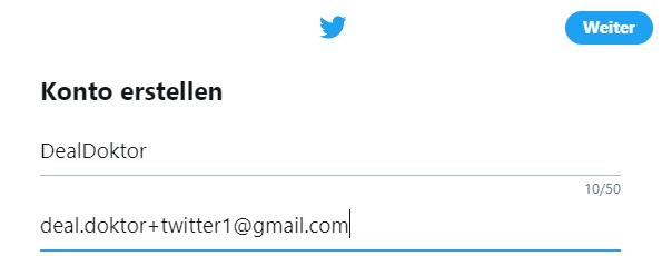 Gmail Trick Twitter Account Nr 1