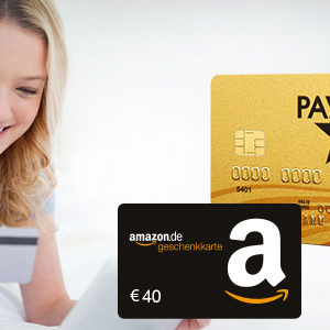Kostenlose payVIP Mastercard Gold + 40€ Amazon-Gutschein + GRATIS Reiseversicherung